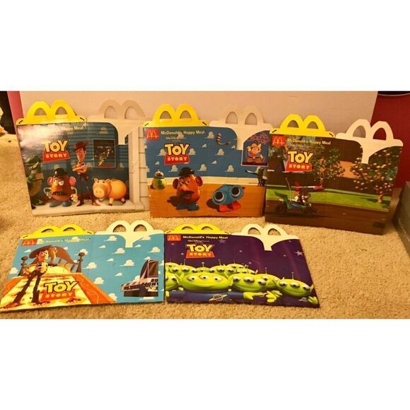 Disney's Toy Story UK McDonalds Set of 5 Happy Meal Boxes Unused, Mint - Picture 2 of 10